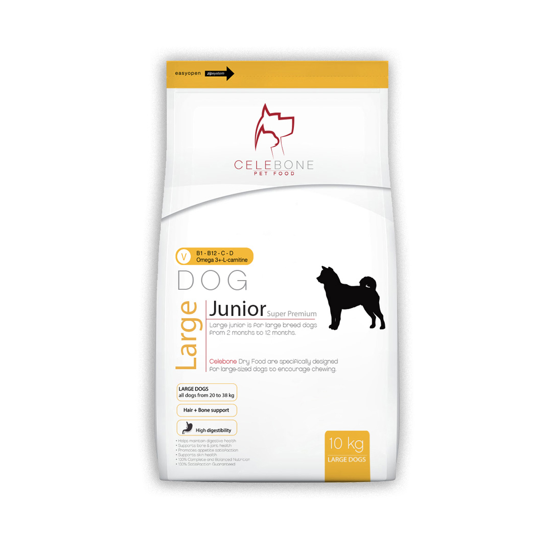 غذای خشک سگ جونیور نژاد بزرگ Celebone - 10kg
