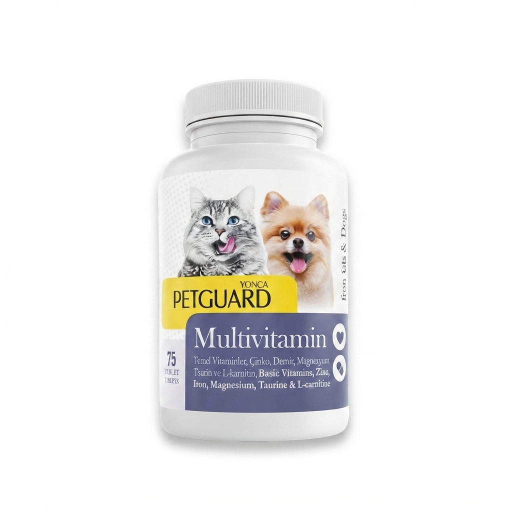 مکمل مولتی ویتامین سگ و گربه Petguard ـ ۷۵ عددی