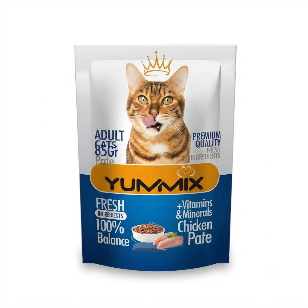 پوچ گربه Yummix پته مرغ ـ ۸۵ گرمی